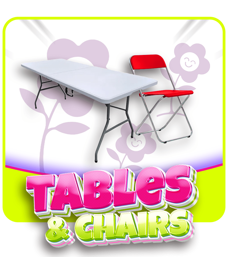tables chair rentals DDL Home